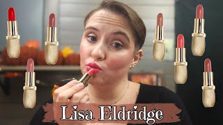 NEW LISA ELDRIDGE Rouge Experience Lipsticks  ALL 7 Lip Swatches [upl. by Nylodnarb]