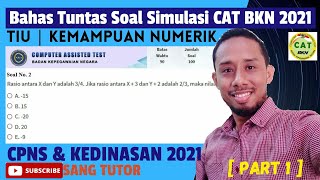 TRIK SINGKAT  Pembahasan 10 Soal Simulasi CAT BKN 2021 Part 1  NUMERIK  TIU CPNS amp KEDINASAN [upl. by Endres825]