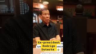 EXPRESIDENT RODRIGO DUTERTE SAID THEY DONT SCARE ME [upl. by Adnalram]