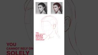 How to Draw Ears amp Hair on a Loomis Head  sketch portraitdrawing loomis [upl. by Attolrahc]