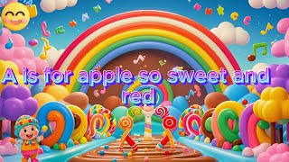 Candy Cane ABCs  Sweet Phonics Song for Kids  Learn the Alphabet with Fun Treats [upl. by Ydnamron]