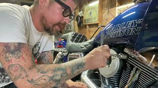 Replacing Air Cleaner 2016 Harley Davidson Lowrider [upl. by Kathi207]