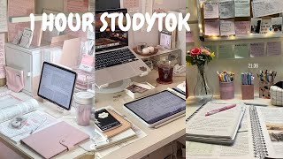 1 HOUR STUDY TOK📚  Study Motivation  Study Aesthetics 🎥 Study Vlogs  ✨TikTok Compilation [upl. by Anaujnas]