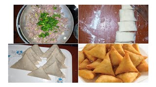 Samosa recipe step by step tutorial on how to make samosas 😋for beginners [upl. by Demitria]