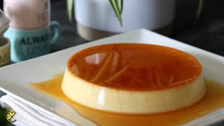 3 Ingredients Flan  Easy Homemade Flan Caramel Recipe [upl. by Ettezzil931]