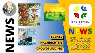 Brettspiel News  27 August 2022  Brettspielbox [upl. by Viddah]