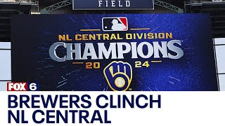 Brewers clinch NL Central merchandise and ticket info  FOX6 News Milwaukee [upl. by Konstantin]