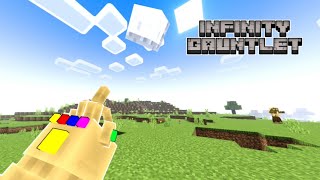 Snap Infinity Gauntlet Addon For Minecraft Pocket Edition 12120 [upl. by Esilana]