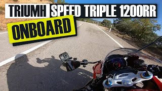 Triumph Speed Triple 1200 RR ✊ Onboard 🔈🔥 Engine Sound Only [upl. by Odlareg641]