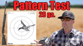 Pattern Test with 28 ga Benelli Ethos Cordoba and Factory Choke [upl. by Elfrida670]