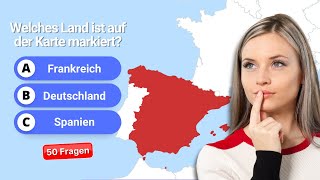 50 Fragen Kannst du alle Länder auf der Weltkarte erkennen Nur 5 schaffen alle [upl. by Jami]