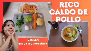 Caldo de pollo super rico  comidas post parto de la abuela [upl. by Rosenquist424]