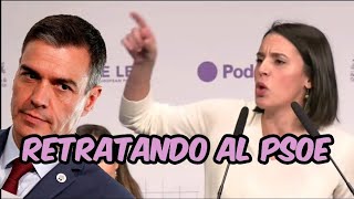 Irene Montero da EL REPASO DE SU VIDA AL PsoE en la Uni de Otoño de Podemos [upl. by Zeculon]