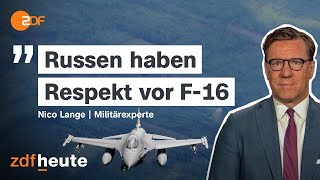 F16Kampfjets Wende im UkraineKrieg  ZDFheute live [upl. by Yesima]