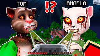 What Mikey and JJ DO INSIDE Creepy TALKING TOM and ANGELA TITANS at 300am  in Minecraft Maizen [upl. by Hussar]