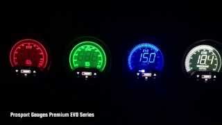 Prosport Gauges Premium EVO Series Demo [upl. by Ahsiemak]