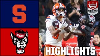 Syracuse Orange vs NC State Wolfpack  Full Game Highlights  ESPN College Football [upl. by Etti]