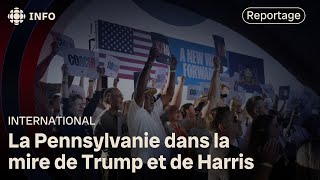 Élections américaines  la Pennsylvanie un État clé convoité [upl. by Naol652]