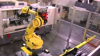 Automation Solutions Fanuc R2000 iB robot utilizes machine vision tooling and dexterity [upl. by Anneh]