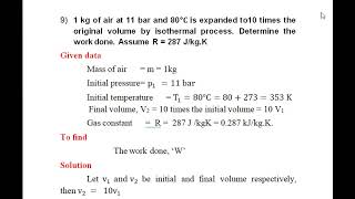 Problems Based on Isothermal process in tamil [upl. by Nahama]