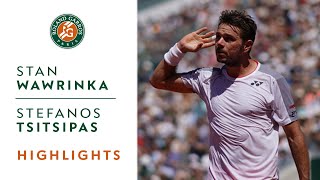 Stan Wawrinka vs Stefanos Tsitsipas  Round 4 Highlights  RolandGarros 2019 [upl. by Kimura]