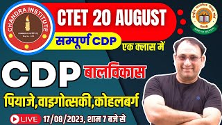 CTET CDP 2023 🔴महामैराथन CDP संपूर्ण निचोड़ कोहलवर्गपियाजेवाइगोत्सकी  CTET CDP Preparation 2023 [upl. by Leanora]