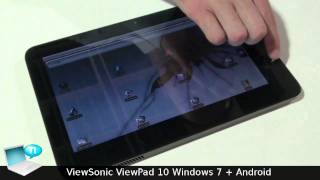 ViewSonic ViewPad 10 tablet with dual boot Windows 7  Android [upl. by Glassman]