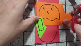 Instructions for cutting and pasting orange popsicle sticks very easily with paper at home [upl. by Chapman937]