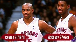 Cleveland Cavaliers vs Toronto Raptors  Game Highlights  Apr 10 2000  Carter 31 McGrady 27 HD [upl. by Brunk]