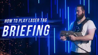 Instructions how to play indoor laser tag A laser tag video briefing in 4K [upl. by Znarf301]