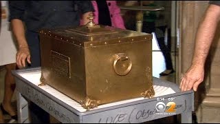 100YearOld Time Capsule Opened In NYC [upl. by Meagan]