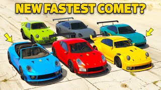 GTA 5 Online WHICH IS FASTEST COMET  All 6 Comets [upl. by Elleret705]