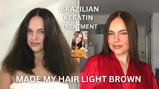 DIY brazilian keratin treatment  ALISADO BRASILEÑO KATIVA 2023 [upl. by Ecirpak]