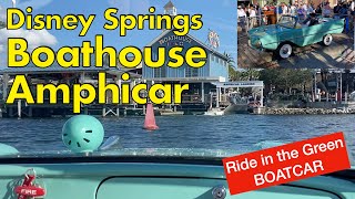 Disney Springs Boathouse Amphicar  Boatcar  Disney World  Amphibious Car  Orlando Fun [upl. by Leinehtan395]