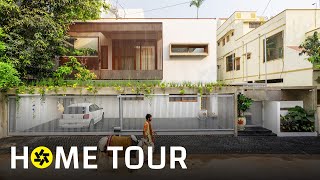 3300 sq ft  Courtyard House inspired by Chettinad Architecture in Hyderabad  Urban Narratives [upl. by Narmak]