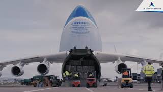 ANTONOV  AN225 Mriya  Cargo Offloading Timelapse [upl. by Egwan835]