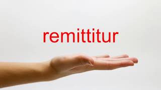 How to Pronounce remittitur  American English [upl. by Ninon]