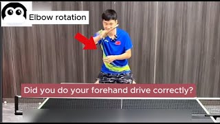 The most important table tennis techniqueforehand drive，Are you getting all the details right [upl. by Aixela]