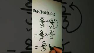 Division of fractions for grade 5Easy trick foryou viral [upl. by Kubetz]