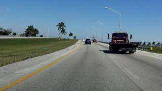 Floridas Turnpike  Homestead Extension Exits 1 to 9 northbound [upl. by Alyce]