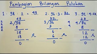 Belajar Matematika Kelas 3 SD tentang Pembagian Bilangan Puluhan [upl. by Alanson156]