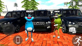 Oggy Car Collection In Indian Bike Driving 3D With Jack [upl. by Willette]