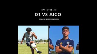 Day In The Life D1 vs Jr College Soccer Players [upl. by Selma204]