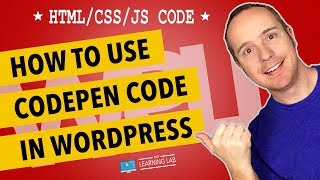 Codepen Wordpress Integration  How To Add Codepen HTML CSS and JavaScript To WordPress [upl. by Yaffit]