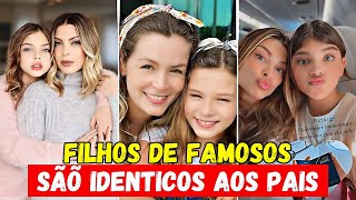 30 FILHOS DE FAMOSOS IDÊNTICOS AOS PAIS [upl. by Ailaza]