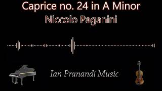 Caprice no 24 in A Minor  Niccolo Paganini Piano  Violin [upl. by Metzgar]