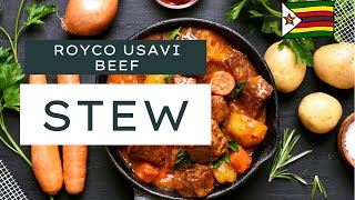 Delicious Royco Usavi Beef Stew Perfect For Winter Days And Memories of Zimbabwe Mouth watering [upl. by Anora]