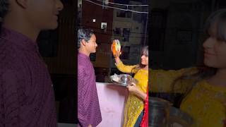 Karwa chauth or uski baad ki raat 😂😂 karwachauth shorts chotapushparaj07 [upl. by Anaoy]