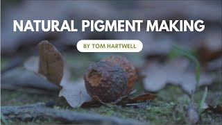 Natural pigment making from woodland finds [upl. by Taddeusz]