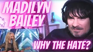 PRO SINGERS first REACTION to MADILYN BAILEY  A SONG OUT OF HATE COMMENTS AMERICAS GOT TALENT [upl. by Hako723]